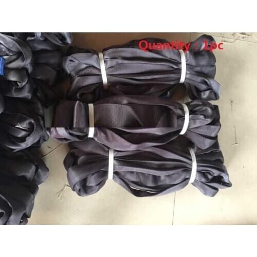 8TX1.5M Black for stage arena playing 6:1 High tensile endless soft round lifting sling polyester fiber strap tree glassshipping