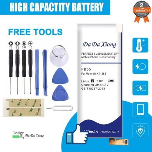 Da Da Xiong New Original FB55 4950mAh Battery for Motorola Moto DROID Turbo 2 XT1585 XT1581 XT1580 Moto X Force
