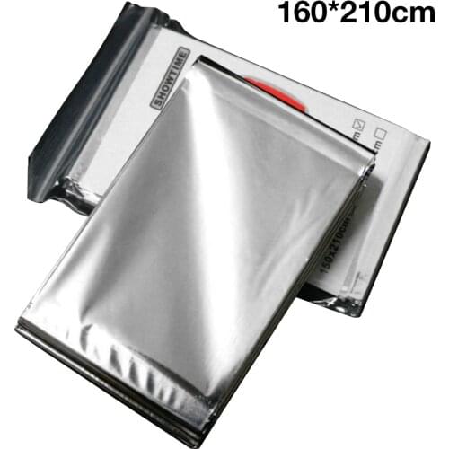 160x210CM Emergency Blanket Tear Resistant Windproof Sun Protection Thermal Insulation Blanket Blanket Hiking Survival First Aid