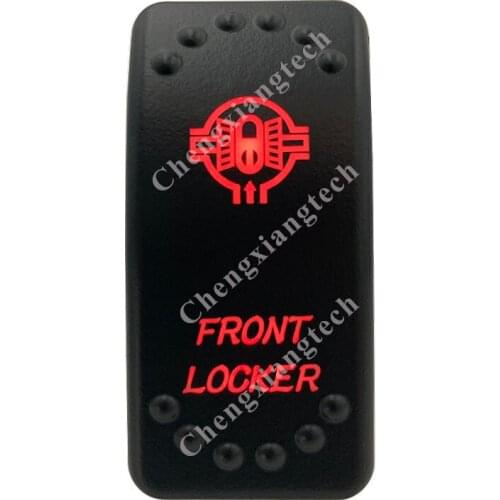 12V 20A / 24V 10A Dual Red Led 5P On Off SPST Rocker Switch Front Locker Waterproof for Car Boat Truck Circuit Breaker