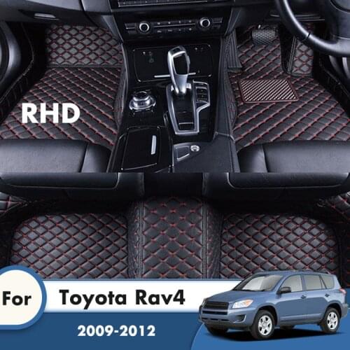 RHD Car Floor Mats For Toyota RAV4 2012 2011 2010 2009 Carpets Custom Auto Styling Accessories Interior Decoration Rug Foot Pads