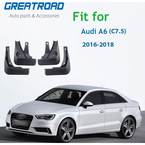 Car Mud Flaps Splash Guards Mudguards Mudflaps for Fender Accessories For Audi A6(C7.5) 2016 2017 2018
