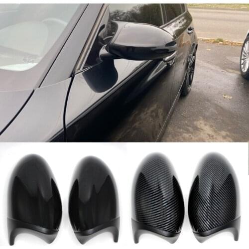 2xMirror Cover E90 Car Side Door Rearview Side Mirror Cover Cap For BMW E90 E91 2005-2007 E92 E93 2006-2009 M3 Style E80 E81 E87