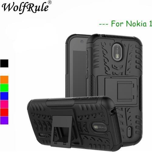 WolfRule For Case Nokia 1 Cover Dual Layer Armor Back Case sFor Nokia 1 Case For Nokia 1 TA-1047 TA-1060 TA-1079 Fundas 4.5"