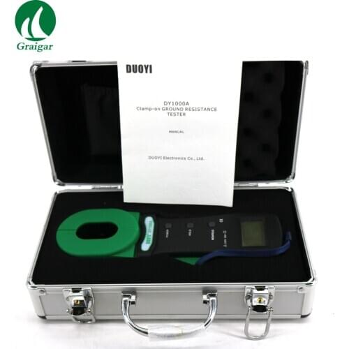 DY1000A Digital Clamp-On Ground Resistance Meter Range 0.01Ω-1000Ω