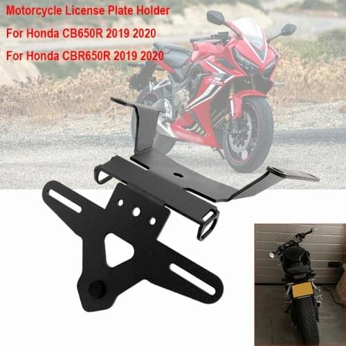 For Honda CB650R CBR650 CBR CB 650R 2019 2020 Motorcycle Accessories License Plate Holder Tail Light Bracket Tidy Fender Elimina