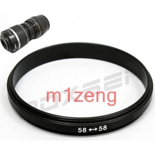 Double Male 58 to 58/62/67/72/77 mm male to male Macro Coupling Reverse Ring/reversing adapter for camera