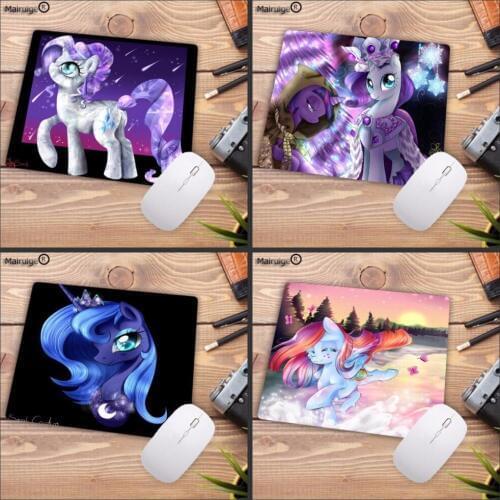 Mairuige My Little Pony Computer Speed Gaming Mouse Pad Mousepads Decorate Your Desk Non-Skid Rubber Pad 18x22cm 20x25cm 25x29cm