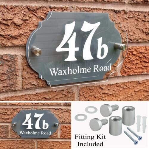 Customized House Number House Plaque House Acrylic Sign Door Numbers Address plate A5