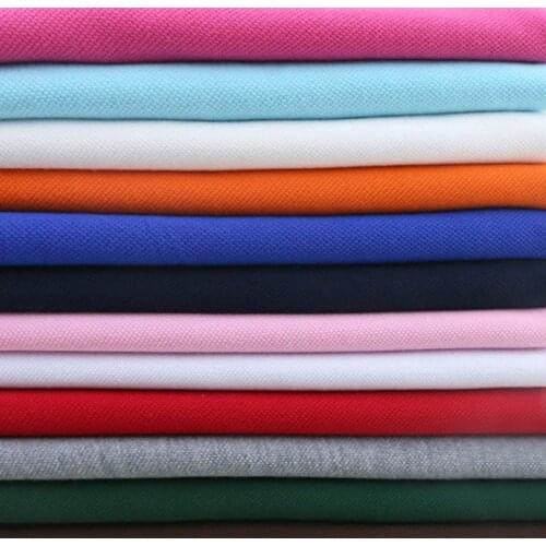 50*185cm Classic 100% cotton knitted bead fabric Used for sewing POLO shirt T-shirt clothing fabric