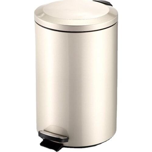 Bathroom Nordic Modern Silent Pedal Trash Bin Garbage Minimalist Trash Can Bedroom Rangement Cuisine Kitchen Storage BC50LJT