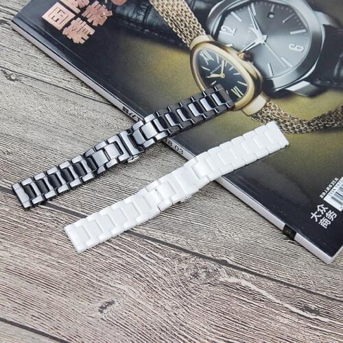 Mens Ceramic Strap Accessories Double Press Butterfly Buckle 16 18 22mm Suitable for Huawei Watch 2 Strap Womens Sports Strap
