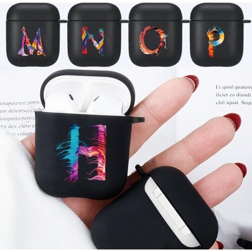 For Apple Airpods 1st /2nd Gen Airpods cases Black Soft Silicone Wireless Bluetooth Earphone Cases