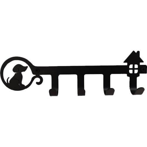 Retro Wall-Mounted Keychain Wall Dog Key Hook Fashion Durable Metal Clothes Hook Hanger for Hanging Clothes Keychains