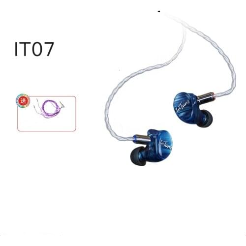 IBasso IT07 Ai Basso seven-unit ring iron hybrid headset HIFI fever in-ear earplugs vs bluedio xiaomi freebuds for honor oppo