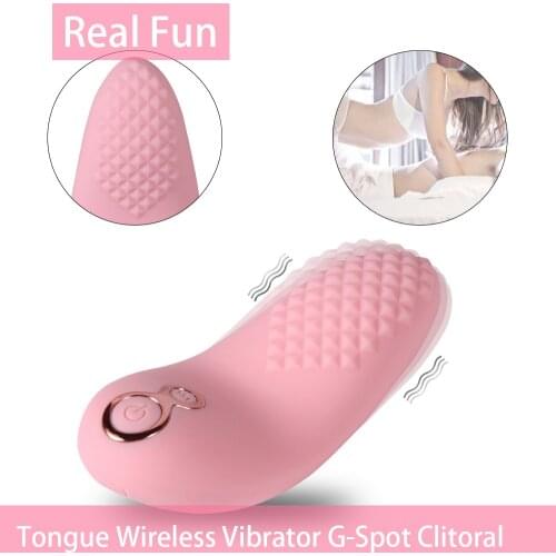 Tongue Invisible Vibrator Wear Ricochet Wireless Vibrator G-Spot Clitoral Vibrator Stimulation Massage Couple Flirting Sexy