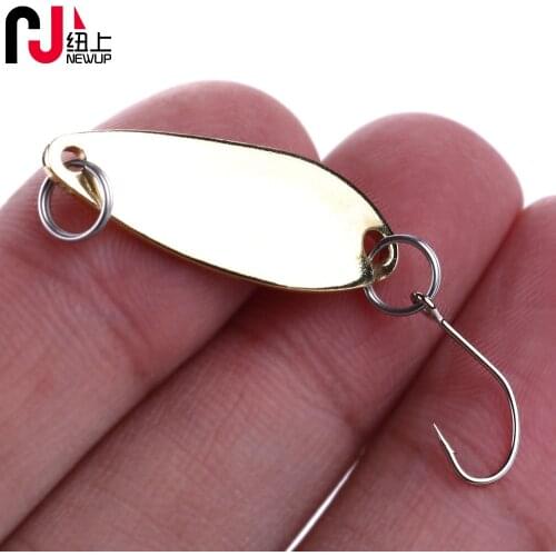 NEWUP 1PCS 2.5g 3cm Metal spinner spoon Pesca Isca Artificial Jigging wobblers Fishing Lure Sequins Hard bait Fishing tackle