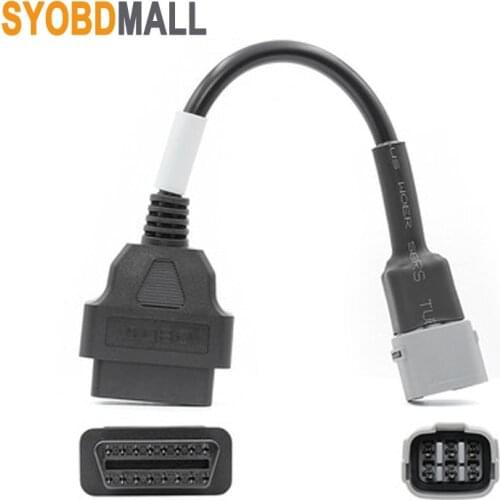 OBD2 Female 16PIN To Male 6 Pin for Suzuki Motorcycle Car Diagnistic Connector Adapter Replacement Fit for GSX-R 1000/1000R/125