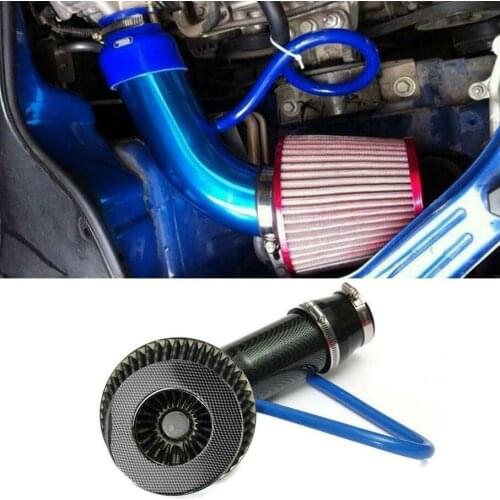 Full Set 3" 76mm Car Cold Air Intake System Turbo Induction Pipe Tube Kit With Air Filter Cone High Flow Performace Racing DIY