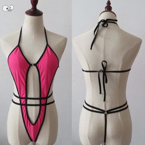 Sexy G-String 2019 Exotic Extreme Micro Bikini Set Beach Sunbathing Teeny Swimwear Female Women Bathing Suit Swimsuits Monokini