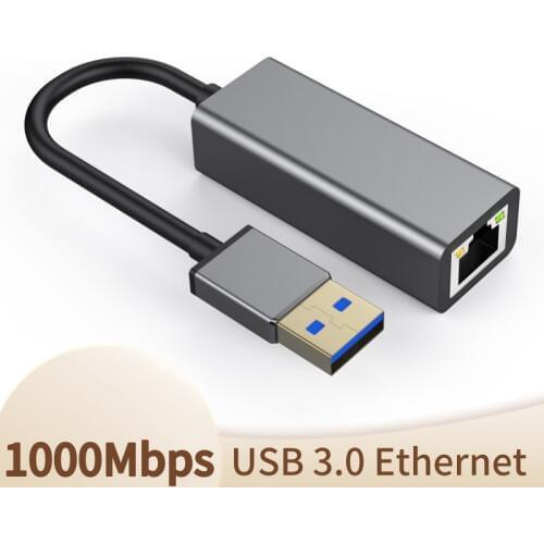 USB 3.0 to RJ45 Network Card Lan Adapter 10/100/1000 Mbps Ethernet Adapter Realtek RTL8153 For Tablet PC Win 7 8 10 XP