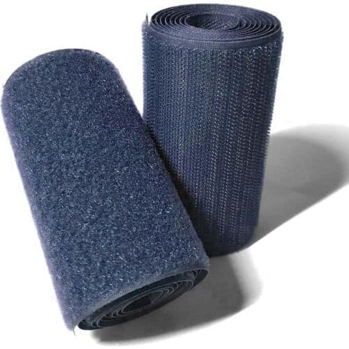 10cm Width blue velcros no adhesive hook loop fastener tape for sewing magic tape sticker velcroing strap couture strip