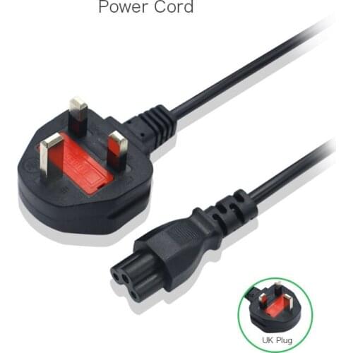 Brand New 3 Prong UK Plug Notebook Power Adapter Cable for United Kingdom Singapore LED LCT TV And Laptop Wall Charger