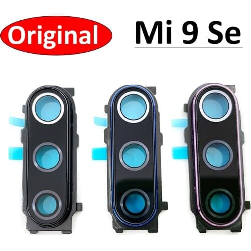 100% Original New For Xiaomi Mi 9 Se Back Rear Camera Glass Lens Frame Cover With Adhensive
