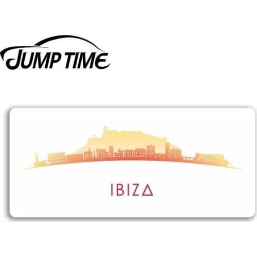Jump Time Ibiza Vinyl Stickers Spain Travel Cool Sticker Laptop Luggage Car Funny Decal Trunk Window Car Covers