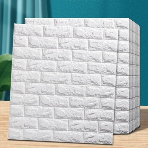3D Wall Stickers Waterproof Wallpaper Brick Wall Stickers Room Wall Decoration DIY Home Decoration Self-adhesive Wallpaper