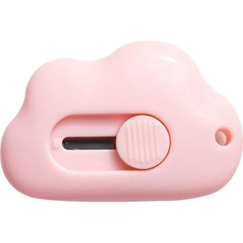 1Pcs!! Cutting Paper Razor Blade Office Stationery Cutting Supplies Cute Cloud Color Mini Portable Utility Knife Paper Cutter