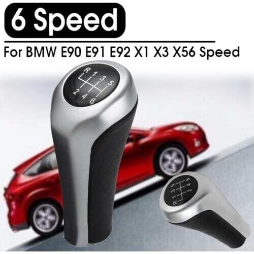 Car 6 Speed Gear Shift Knob Gear Head Shifter Knob Head 25117566267 Replacement For BMW E46 E81 E82 E87 E90 E91 E92 X1 X3 X5