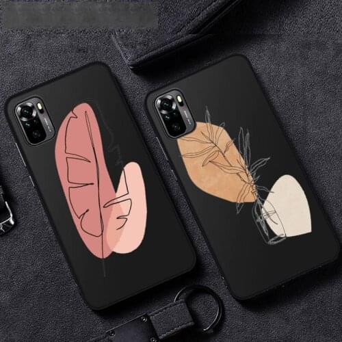 Art leaf flower design retro Phone Case For Xiaomi Mi Redmi Note 8T 9T 9S 9A 10 7 8 9 Lite pro