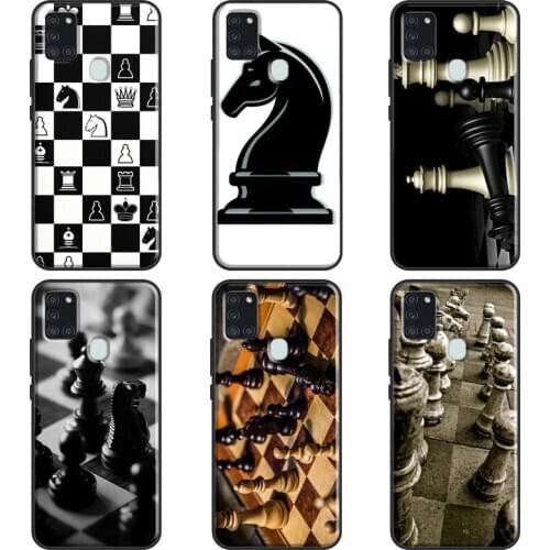 Chess Board Dark Horse Case For Samsung Galaxy A51 A71 A10 A40 A50 A70 M21 M31 A11 A31 A30S A20e A21S Fundas