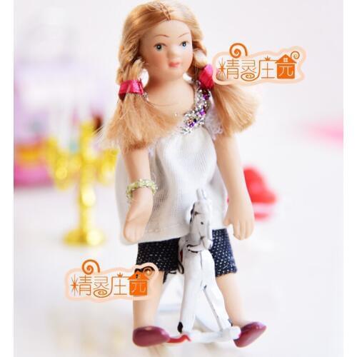 G05-X535 children baby gift Toy 1:12 Dollhouse mini Furniture Miniature rement lovely girl 1pcs