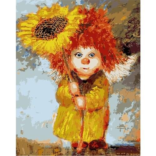 DIY Paint By Numbers Oil Painting Kit Canvas DIY Oil Painting By Numbers Wall Art Decorations for Home Gift Arts & Hobbies