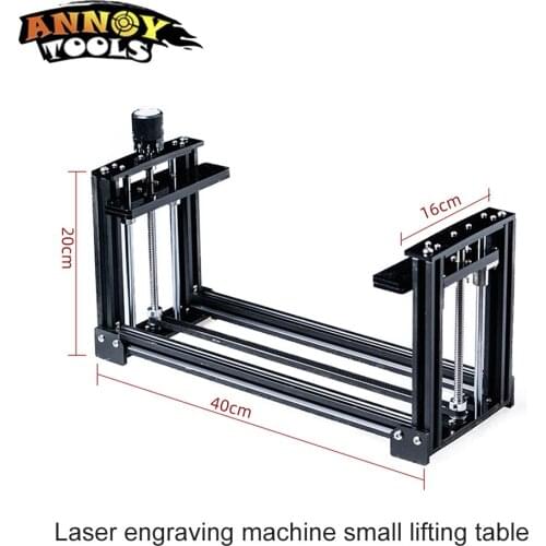 Cantilever laser engraving machine small lifting table Manual mini platform Portable laboratory use