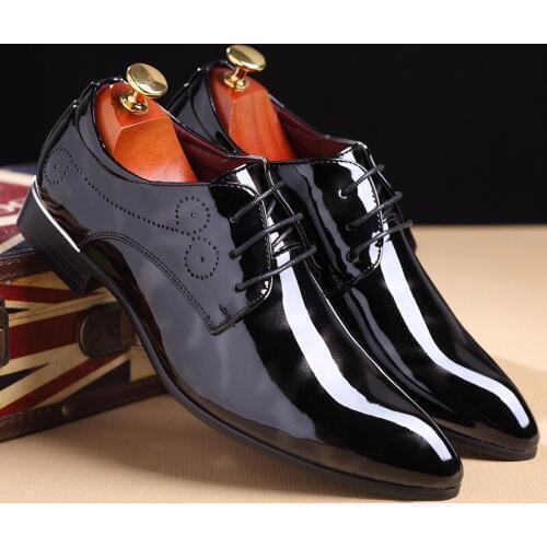 Men Pointed Toe Dress Weddings Shoes Coiffeur Formal Men Shoes Classic Oxford Men Shoes Office Luxury Brand Zapatos De Hombre