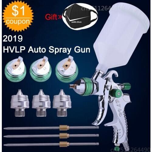 Spray Gun Set HVLP 1.4mm 1.7mm 2.0mm Airbrush 600ML Steel Nozzle Cars Painting Furnitures DIY Painting Kit Car Auto Repair Tool
