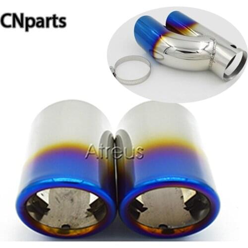 Car Exhaust End Tip Muffler Pipe Tailpipe Covers For 2009-2015 Skoda Octavia A5 A7 Superb Yeti 1.4T 1.6T 1.6L Accessories