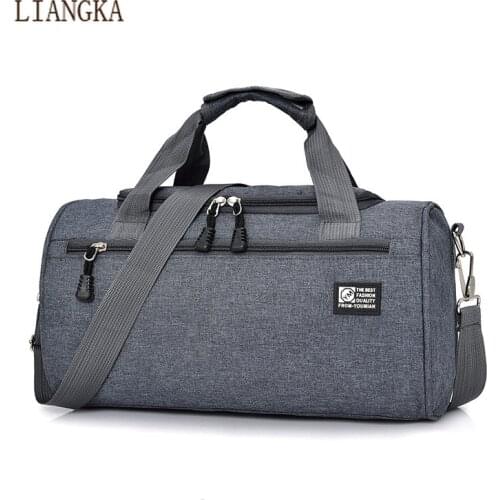 Nylon Travel Bag Men Casual Shoulder Cylinder Sports Bag Luggage Bag Outdoor Duffel Weekend Dropshopping Bags