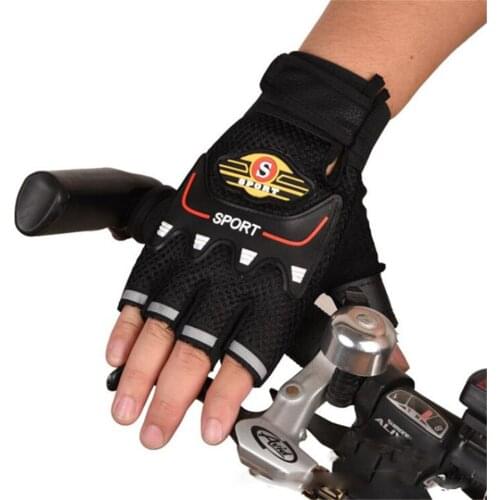 Unisex Breathable Half Finger Gloves Men Women Anti-slip Anti-sweat Outdoor Sports Gloves for Cycling Climbing Fishing Riding