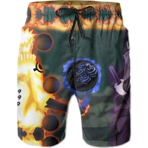 Beach Breathable Quick Dry Funny Novelty Japanese Anime,Anime Sports Hokage32 Hawaii Pants