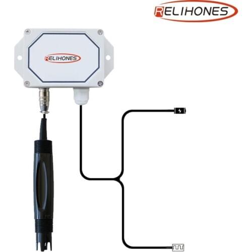 Industrial pH probe with RS485 Modbus RTU OR 4-20mA OR 0-5V/3.3V pH sensor electrodes transmmiter Brand RELIHONES