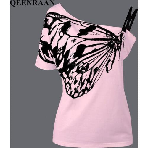 Женские футболки с принтом QEENRAAN China At AliExpress