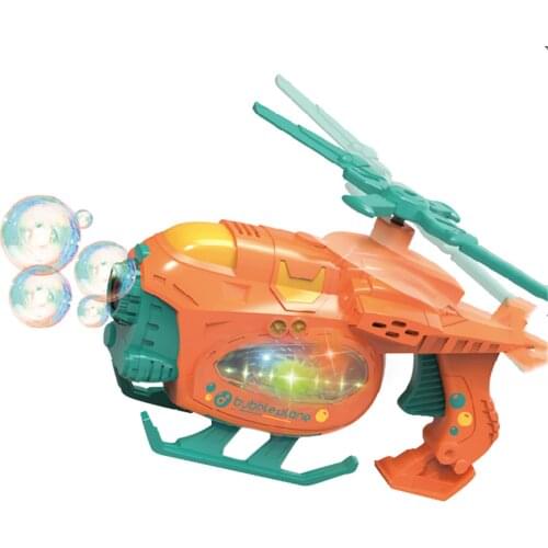 Airplane Electric Bubble Machine Automatic Bubble Gun Music Lighting Toys Soap Bubble Maker Summer Childrens Outdoor Toys Gift