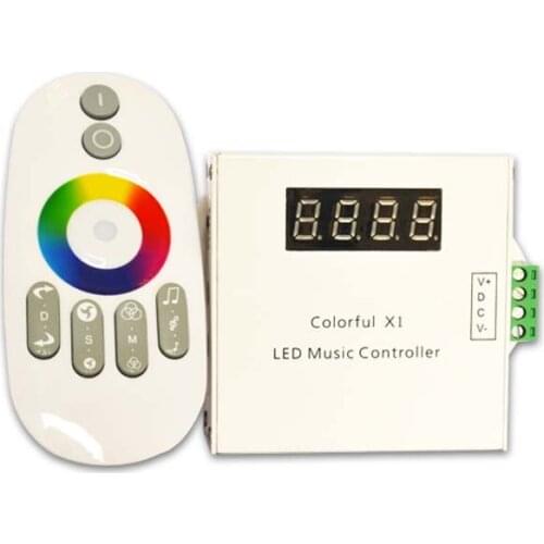[Seven Neon]Free DHL shipping wholesale 6A*3channels 12V 216W LED Strip/lamp dream colorful music RF touch remote controller