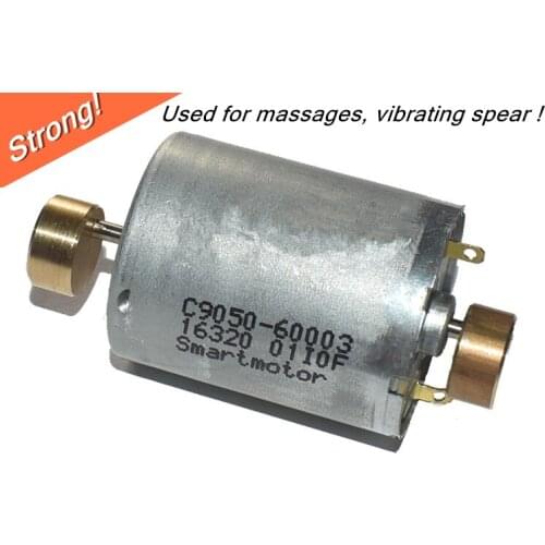 Strong! 2PCS 370 double shaft vibrating motor,Massages,vibrating spear micro dc motor 6V 3000RPM 12V 6000RPM