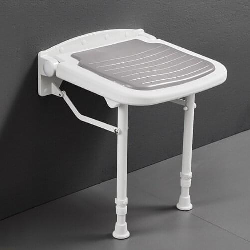Bathroom folding stool shower seat toilet wall-mounted non-slip toilet for elderly pregnant women bathing stool
