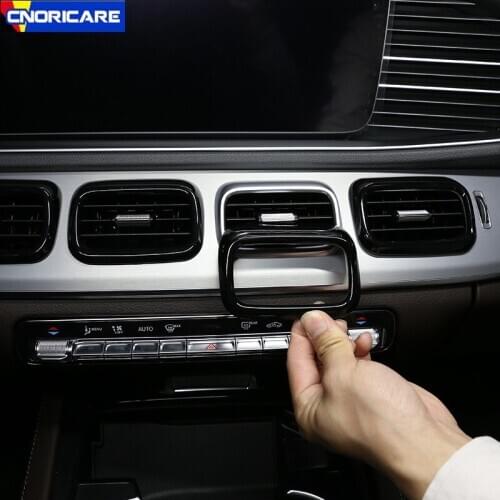 Car Styling Central Air Conditioner Vents Frame Decoration Cover Trim Stickers For Mercedes Benz GLE W167 GLS 2020